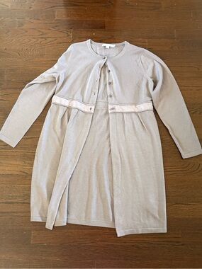 Boden Lightweight Knit Sweater in Dusty Gray